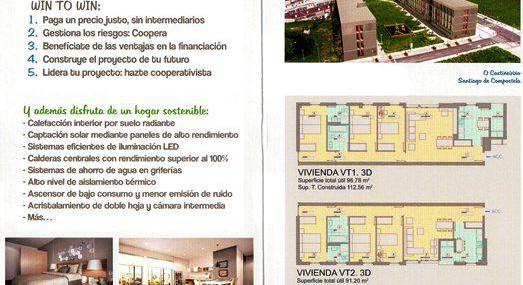  Viviendas  de 1,2,3 dormitorios. Edificio en Santiago, zona del Castiñeiriño (Al lado del Corte Inglés) 